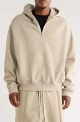 フィアオブゴッド メンズ アウター パーカー・スウェット ハーフジップ Fear of God Essentials Property Lounge Half Zip Hoodie Sealのサムネイル