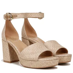 ナチュライザー レディース シューズ ヒール アンクル Naturalizer Pearlyn3 Ankle Straps Wheat Woven Fabricのサムネイル