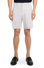セオリー メンズ ボトムス ハーフパンツ・ショーツ ショートパンツ リネン Theory Standard Good Linen Blend Shortsilver Cloud シルバーのサムネイル