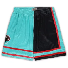 ミッチェルネス メンズ ボトムス ハーフパンツ・ショーツ トール ショートパンツ Mens Mitchell Ness BlackTurquoise Memphis Grizzlies Big Talのサムネイル