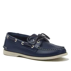 ランズエンド レディース シューズ パンプス Lands End Seaport Classic Boat Shoes Women Navy Peacoat ネイビーのサムネイル