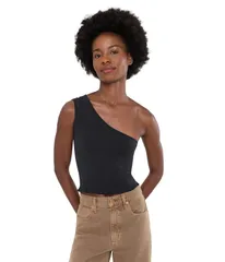 フリーピープル レディース トップス シャツ アシンメトリー Free People Soft Seamless Modal Asymmetrical Cami Black ブラックのサムネイル