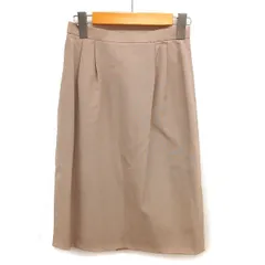 ザ スコッチ ハウス The Scotch House タイト スカート ひざ丈 タック スリット ウール 9AR ベージュ /NT3のサムネイル