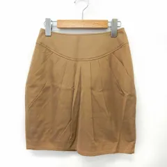 ダブルスタンダードクロージング ダブスタ DOUBLE STANDARD CLOTHING スカート タイト ミニ ポケット シンプル バックジップ 36 茶 ブラウン /ST15のサムネイル