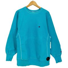 チャンピオン Champion 90S MEXICO製 刺繍タグ 目あり REVERSE WEAVE リバースウィーブクルーネックスウェット メンズ import:L のサムネイル