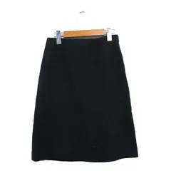グリーンレーベルリラクシング ユナイテッドアローズ green label relaxing 台形 スカート ミニ コットン シンプル 36 ネイビー 紺 /KT6のサムネイル