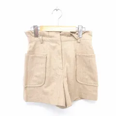 リランドチュール Rirandture パンツ キュロット ショート ウール ジップフライ 無地 シンプル 1  薄茶 ベージュ /TT18のサムネイル