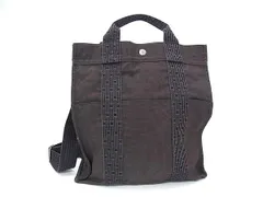 HERMES エルメス リュックサック エールライン アドMM グレー系 キャンバス ユニセックス シルバー金具 美品のサムネイル