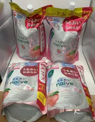 ４点セット ナイーブ ボディソープ 詰め替え用--532083 4901417180919 4901417160775のサムネイル