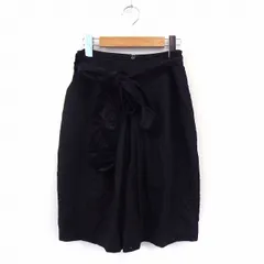 プレミアム バイ ビッキー PREMIUM BY VICKY スカート タック フレア 膝丈 ベルト シンプル ウール 2 ブラック /ST24のサムネイル