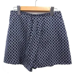アンタイトル UNTITLED キュロット ショートパンツ ワイド プリント 総柄 2 紺 ネイビー /NT26のサムネイル