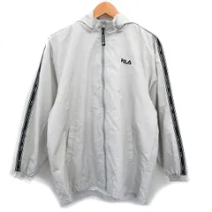 フィラ FILA 国内正規品 ナイロンジャケット 裏メッシュ ロゴ 150 グレー 灰 /KT25のサムネイル
