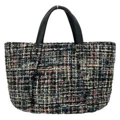 ANTEPRIMA MISTO(アンテプリマミスト) トートバッグ美品  - 黒×ピンク×マルチ コットン、レザーのサムネイル