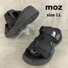 moz モズ LL 6105 ダブルベルト スポーツサンダル スライドサンダル ストラップサンダル 厚底 プラットフォーム サンダル カジュアル サボ シューズ 靴 ブラック アウトドア ★ ■◆のサムネイル