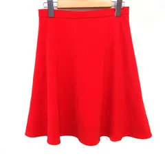 デミルクス ビームス Demi-Luxe BEAMS フレア スカート ミニ 無地 36 レッド 赤 /FT2のサムネイル