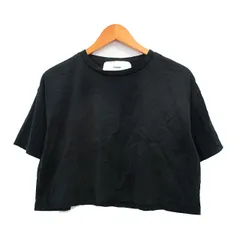 ステュディオス STUDIOUS カットソー Tシャツ 半袖 コットン シンプル F ブラック 黒 /KT37のサムネイル
