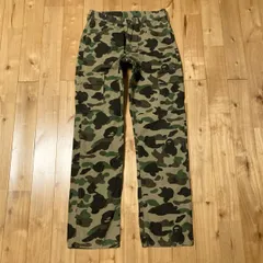 ★初期★ ririジップ 1st camo green カーゴパンツ Sサイズ a bathing ape BAPE cargo pants エイプ ベイプ アベイシングエイプ NIGO y55のサムネイル