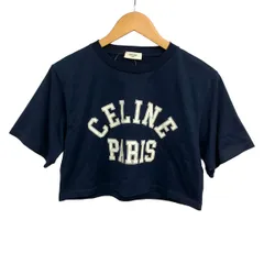 CELINE(セリーヌ) 半袖Tシャツ サイズXS レディース美品  - 2X869501F ネイビー×白 クルーネック/ショート丈のサムネイル