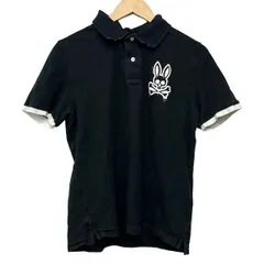 PsychoBunny(サイコバニー) 半袖ポロシャツ サイズXL メンズ - 黒×白のサムネイル