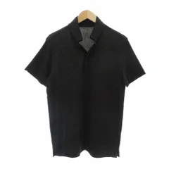シーケーカルバンクライン ck Calvin Klein ポロシャツ XL 黒 ブラック ボーダー柄 オープンカラー 半袖 /NU ■ECF007のサムネイル
