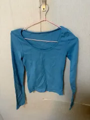 長袖 Tシャツ ブルーのサムネイル
