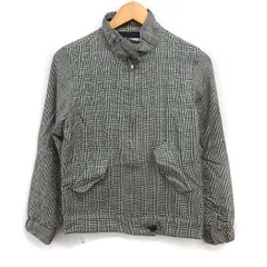 ユナイテッドアローズ UNITED ARROWS グレンチェック ジャンパー ブルゾン アウター ウール 38 ブラック 黒 /FT23のサムネイル