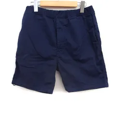 サンディニスタ SANDINISTA ショート パンツ ウエストゴム 無地 コットン 綿 M ネイビー 紺 /FT30のサムネイル