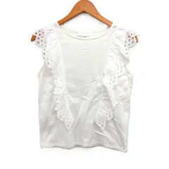 ジルスチュアート JILL STUART フリル タンクトップ 無地 コットン 綿 FR ホワイト 白 /FT2のサムネイル