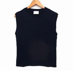 ユナイテッドアローズ UNITED ARROWS タンクトップ 丸首 ノースリーブ 無地 コットン 綿 ネイビー 紺 /FT37のサムネイル