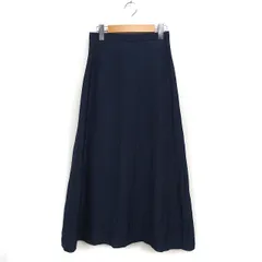 N.Natural Beauty Basic N.ナチュラルビューティーベーシック Aライン スカート ロング マキシ丈 無地 M ネイビー 紺 /FT3のサムネイル