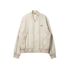 (100) 清光 LACOSTE オールドスクール 軽量 ウーブン ブルゾン ジャケット ベージュのサムネイル