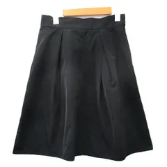 バーニーズニューヨーク BARNEYS NEW YORK フレア スカート ミニ タック シンプル 40 ブラック 黒 /KT6のサムネイル