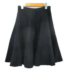 バーニーズニューヨーク BARNEYS NEW YORK フレア スカート ミニ プロミックス シンプル ブラック 黒 /KT1のサムネイル
