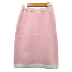 クレージュ courreges タイトスカート ミニ タック ウール 9 ピンク /KT14のサムネイル
