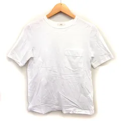 ヨリ yori クルーネック カットソー Tシャツ コットン 綿 無地 半袖 36 白 ホワイト /NT5のサムネイル