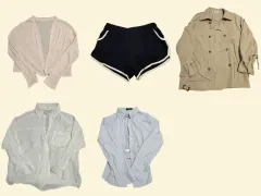 レディース ファッション セット (トレンチコート ピンク カーディガン 〇〇 〇〇 シャツ イルカ ドルフィン サルタ シャツ)のサムネイル