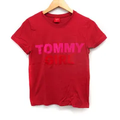 トミーガール tommy girl 国内正規品 ロゴ Tシャツ カットソー 半袖 丸首 コットン 綿 M レッド 赤 /FT17のサムネイル