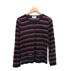 ソニア ソニアリキエル SONIA SONIA RYKIEL カットソー Tシャツ 長袖 ビジュー ボーダー 40 ブラック 黒 /KT23のサムネイル