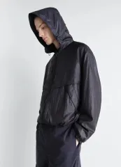 ルメール 26SS WIND AND WISH ライナー ナイロン ジャケット 48 アッシュ ブラックのサムネイル