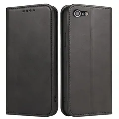 PinLiSheng iPhone se ケース手帳型 第2世代 第3世代 iphone8／7 スマホケース se 携帯カバーPUレザー カード 収納ケースマグネット式 スタンド機能アイフォンse3／se2 ケース4.7インチ対応 360度保護 (ブラック 0のサムネイル
