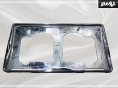 ★破損無し★ 日産 純正 ナンバーフレーム ナンバープレート ライセンスフレーム メッキ 1枚 B1170-89901 即納のサムネイル