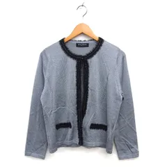 バルマン BALMAIN カーディガン ニット ハイゲージ ラメ混 クルーネック 長袖 13+ グレー /NT30のサムネイル