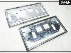 ★破損無し★ ホンダ 純正 ナンバーフレーム ナンバープレート ライセンスフレーム メッキ 前後セット 08P25-EJ5-0000 08P26-EJ5-0000のサムネイル