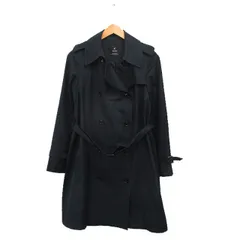 イネド INED トレンチコート ロング ベルト コットン シンプル 11 ネイビー 紺 /KT32のサムネイル