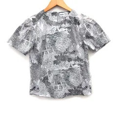 エーグル AIGLE × MUSEUM NALHIST NATURELLE タグ付き イラストプリント ブラウス 半袖 丸首 コットン 綿 34 ホワイト 白 /FT33のサムネイル