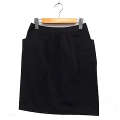 トゥービーシック TO BE CHIC タック タイト スカート ミニ バックジップ 無地 40 黒 ブラック /NT23のサムネイル