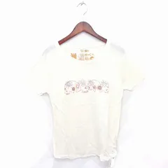 シェルター Sheltter タグ付き RVCA Tシャツ カットソー 丸首 総柄 半袖 XS アイボリー /TTのサムネイル