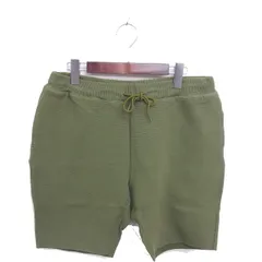 ボイコット BOYCOTT タグ付き ハーフ パンツ スウェット 腰ひも 無地 シンプル 03 L 緑 グリーン /TTのサムネイル
