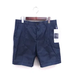 ボイコット BOYCOTT タグ付き ショート パンツ クールマックス ロールアップ 麻 リネン混 03 L ネイビー 紺 /TTのサムネイル