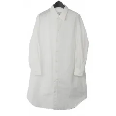 メゾンマルジェラ Maison Margiela 19SS ロングシャツ 長袖 無地 コットン サイズ44 ホワイト 白 シルバー S51DL0264のサムネイル